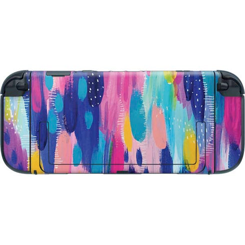 Pink Sparkle Brush Stroke by Etta Vee Nintendo Switch 2 (2025) with Joy-Con Skin
